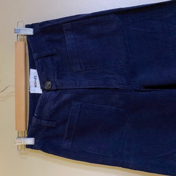 Rolla's Eastcoast Flare in Blue Corduroy - Picture 4 of 4